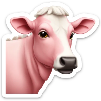 Vaca rosada sticker