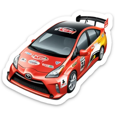 race Prius  sticker