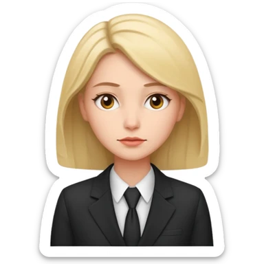 the woman in suits thinks about a lot of people sticker