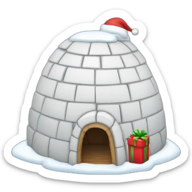 igloo xmas sticker