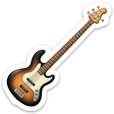 Bass guitar sticker