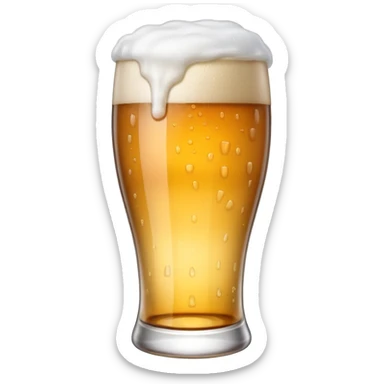 empty beer glass sticker