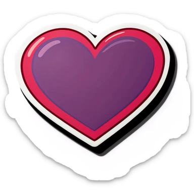 Valentine heart sticker