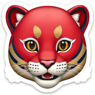 Florida Panthers Stanley hockey mascot sticker