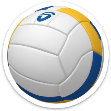 The background shows the stands filled with spectators, creating an energetic atmosphere of a volleyball match, with attention to detail on the equipment and the surrounding environment. A close-up of a volleyball on the court, with the net in focus and the court markings visible.  sticker