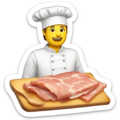 Raclette avec du jambon sticker