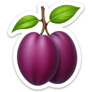 Plum sticker
