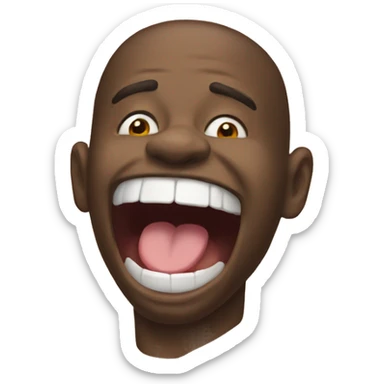 this emoji 🫣 but the mouth be the tongue emoji  sticker