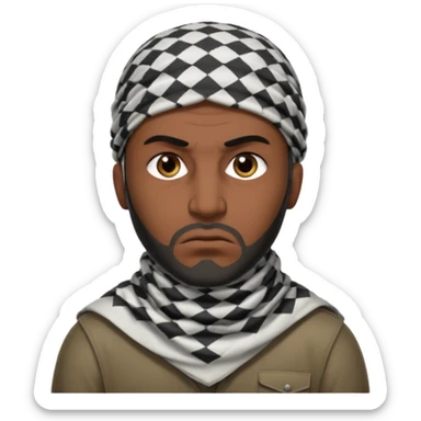 angry Iraqi, in profile sticker