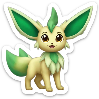 Leafeon Pokemon sticker