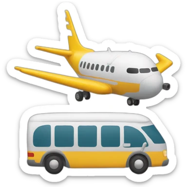 Tour jumelle avec un avion sticker
