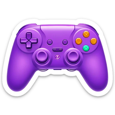 Neon Purple Gaming Controller sticker