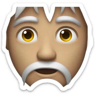 Intense eyes or menacing gaze. sticker