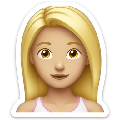 Blonde-teenager sticker