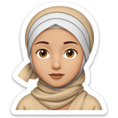 Kafasında çarşaf sticker