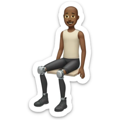 Person with prosthetic leg  sticker