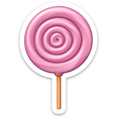 light pink lollipop sticker