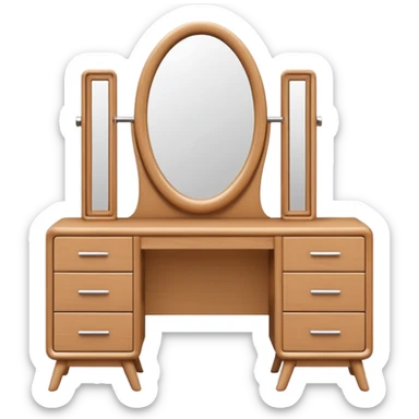 modern DRESSING TABLE sticker