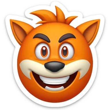 Crash bandicoot emoji sticker