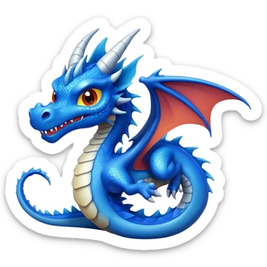 dragão azul sticker