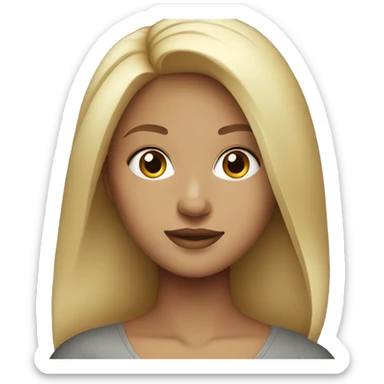 Blonde girl working at MacBook Pro sticker