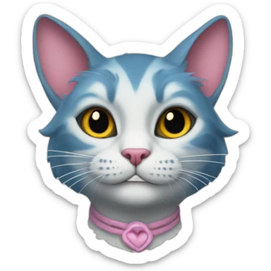 Alice in wonderland cat sticker