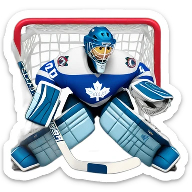 Ice hockey goalie sticker