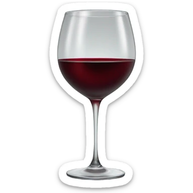 Wine glass sticker