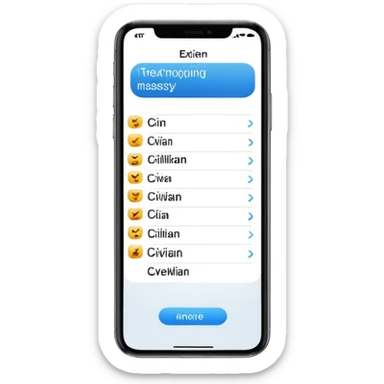 in the phone the text CIVILIAN sticker