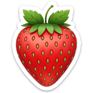 lineart strawberry sticker