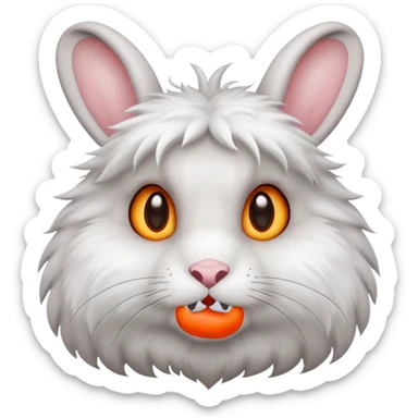 Rabit mogging sticker