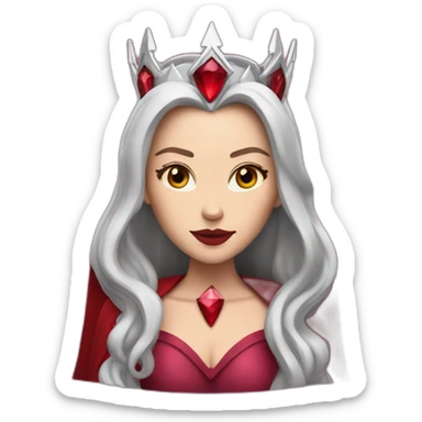 The scarlet witch with crown sticker
