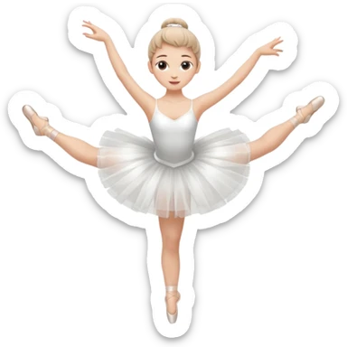 Ballerina spinning sticker