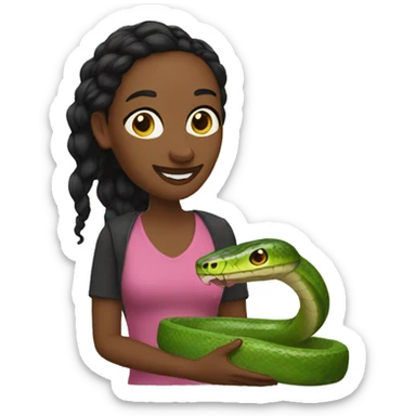 gayle with a snake sticker