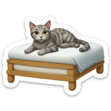 Cat with planket sticker