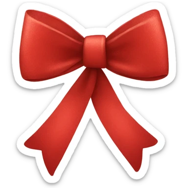 red bow sticker