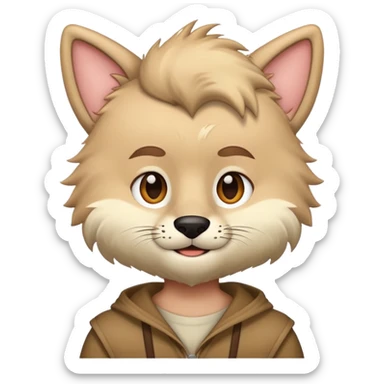 a furry man sticker