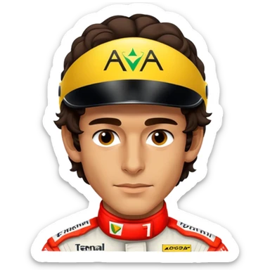 ayrton senna  sticker