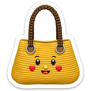 crochet bag sticker
