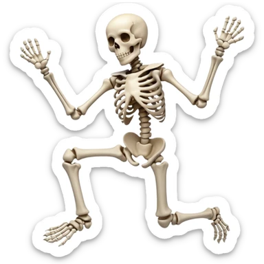 This action 🤷‍♂️ but as a skeleton sticker
