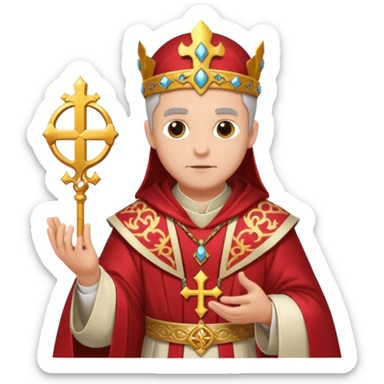 Lawful Human Priest in game sticker