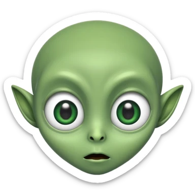 Attitude alien sticker