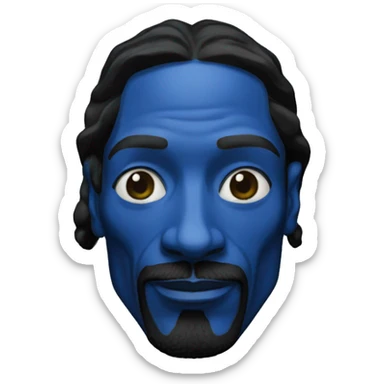 snoop dogg blue skin sticker