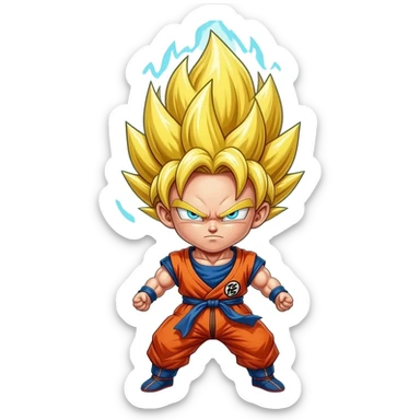 Goku instinto superior sticker