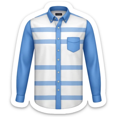 Camisa social manga longa xadrez  sticker