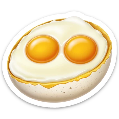 Chicken double yolk egg sticker