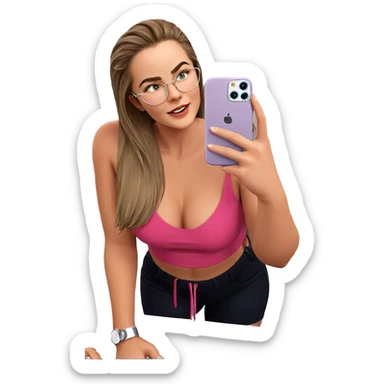 selfie of a girl sticker