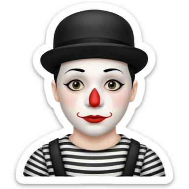 Mime-assassin sticker