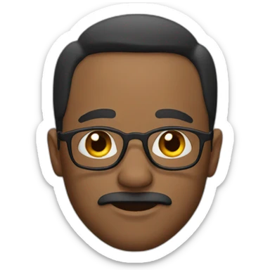 man with soul patch sticker