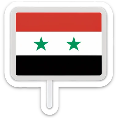 Free syria flag  sticker